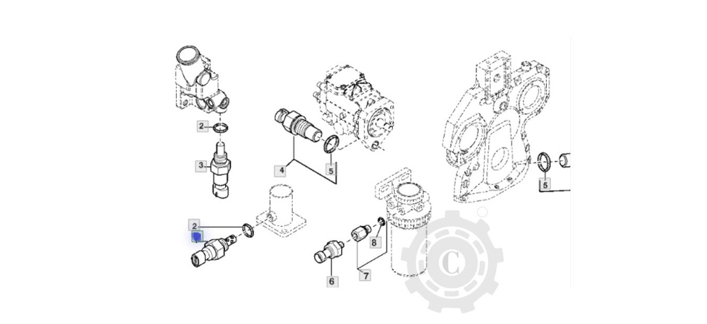 Senzor temperatura aer pentru John Deere