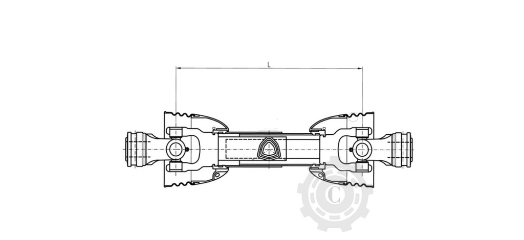 CARDAN L 1010MM T40 Z6 COMER