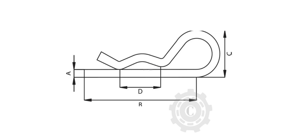 CL4EKR SET 5 BUC SIGURANTA R 4MM