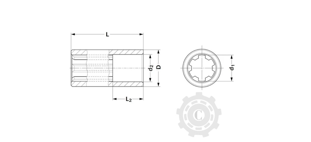 6740102KR BUTUC CANELAT 150L 1.3/8-6