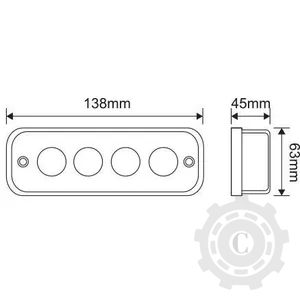 LA10431 LAMPA DE LUCRU LED 20W 1750lm