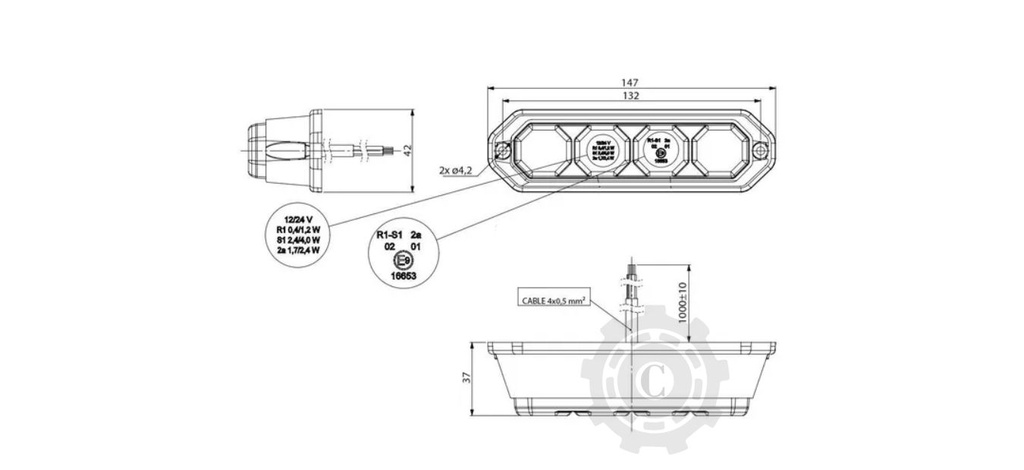 LA40060 LAMPA SPATE MULTIFUNCTIONALA LED