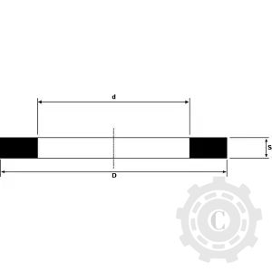 402200040 GARNITURA CAPAC DUZA  10x19x3,2 MM