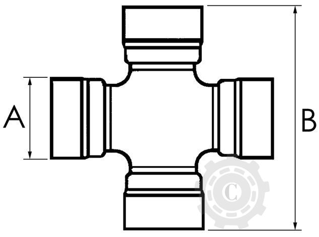 CRUCE CARDAN 30,2X100