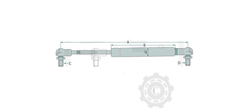 TELESCOP CAPOTA MOTOR CASE