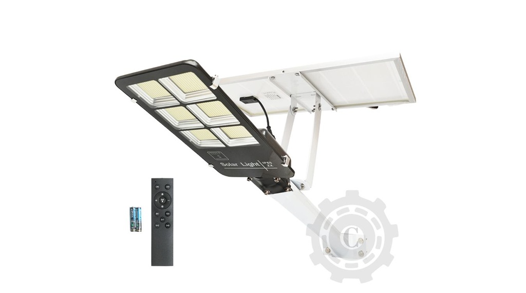 Lampa LED 300W cu panou solar mono 28W senzor de miscare si telecomanda