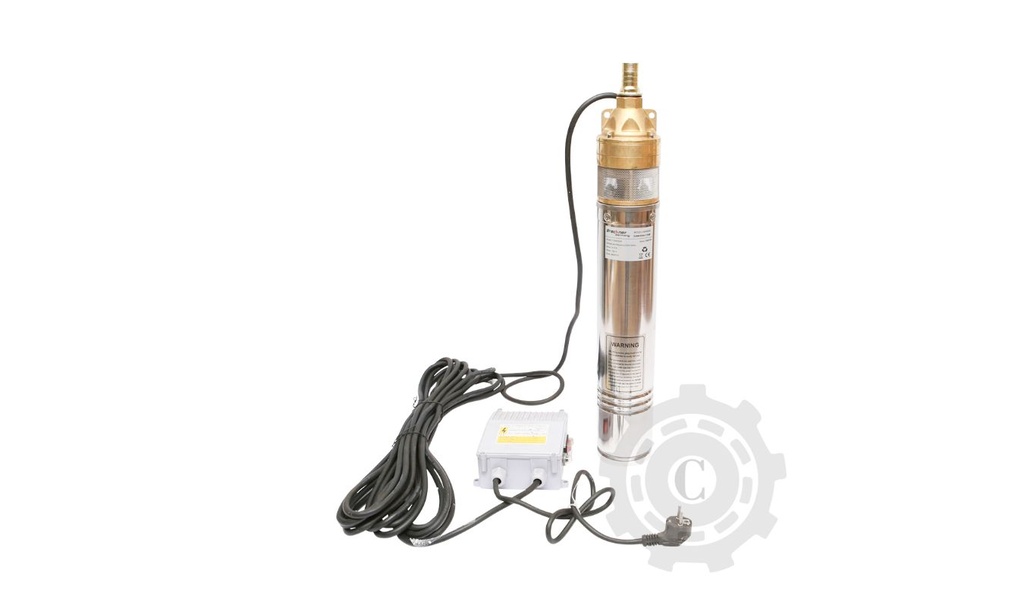 Pompa apa submersibila D95mm, 50l/min H99m, 220V, 1500W cu panou de comanda