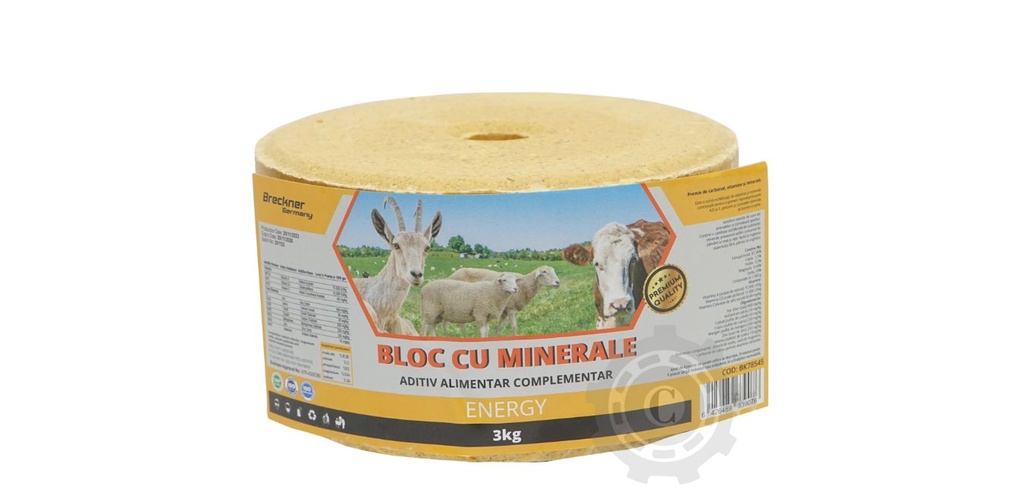 Bloc sare 3kg cu vitamine si minerale pentru animale