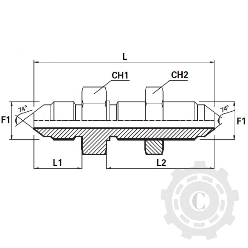 ADAPTOR DR FE-U06 9/16" -9/16" PIULITA