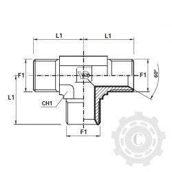 RACORD T FE M12*1.5 