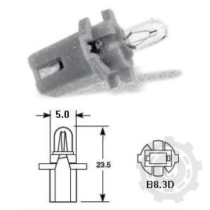 BEC 12V 1.2W T5 DULIE PLASTIC