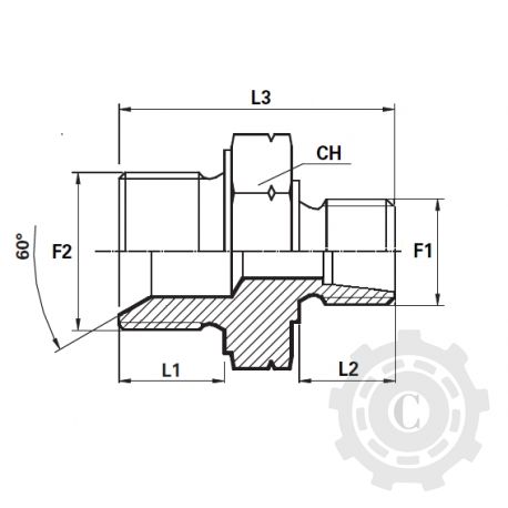 ADAPTOR DR FE G12 3/4-M26X1,5L