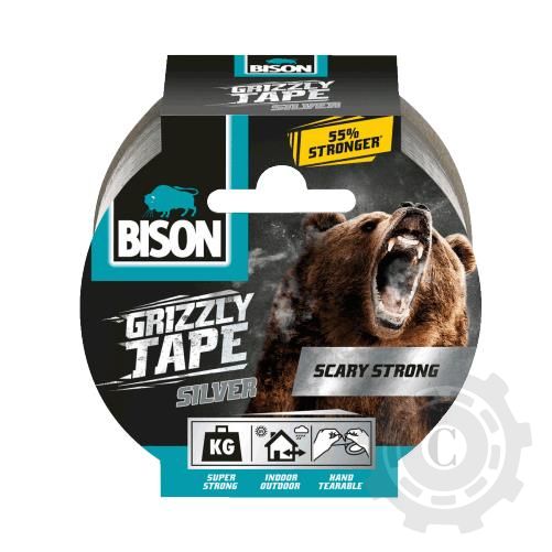 Banda reparati Bison Grizzly, 48mm x 10m, Argintiu