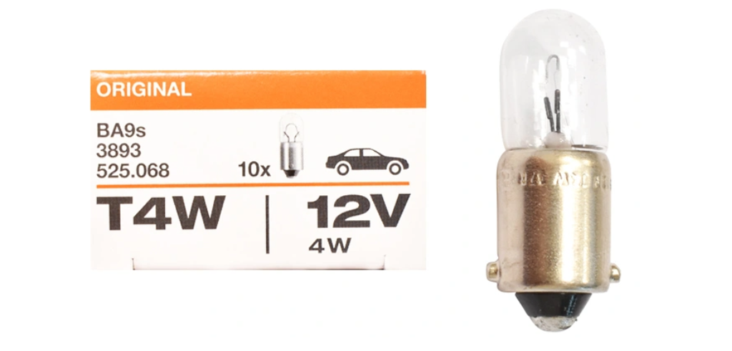 BEC 12V T4W 4W BA9S OSRAM