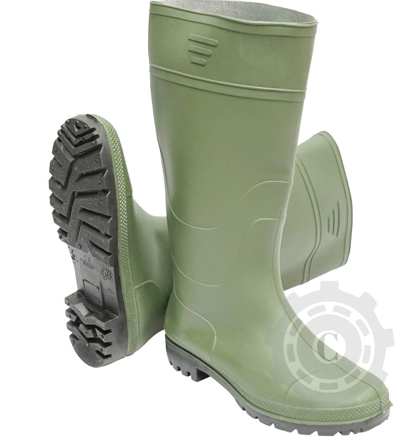 Cizme de protectie din PVC verde marimea 45