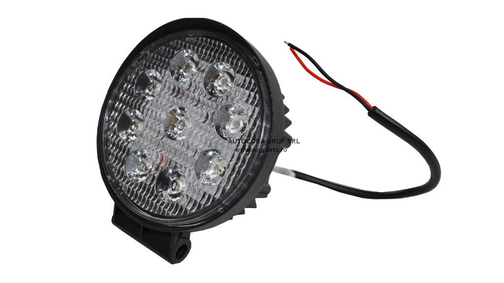 PROIECTOR ROTUND 9 LED GROS-45mm