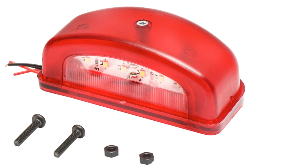 LAMPA NUMAR 12-24V ROSU