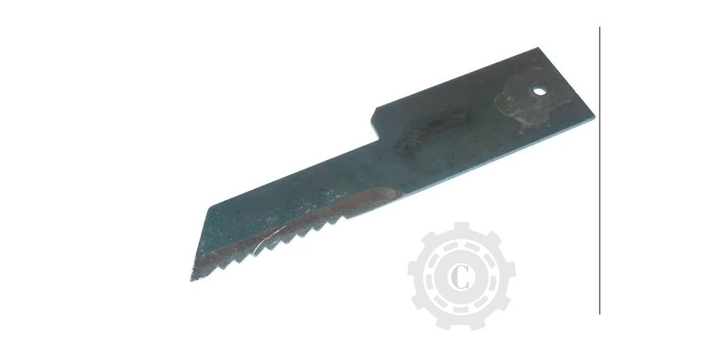 Cuțit tocător zimțat 198x50x3mm diametru 6,5mm