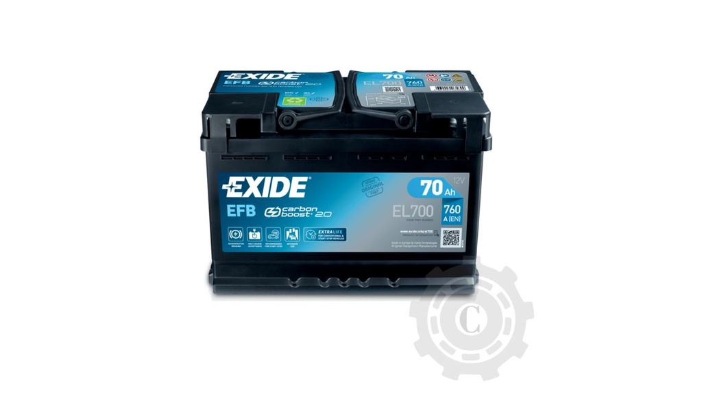 ACUMULATOR EXIDE 70AH EFB