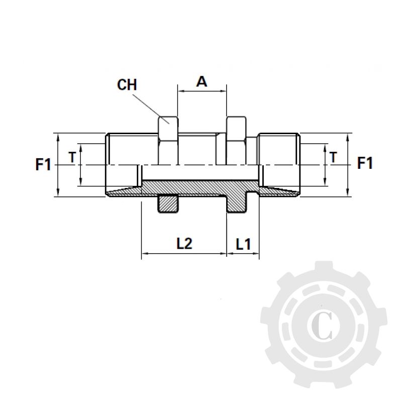 ADAPTOR D FE M16X1.5L FILET LUNG