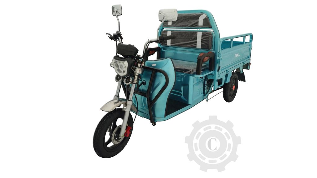 TRICICLU ELECTRIC TRANSPORT MARFA MINI 500W ALBASTRU