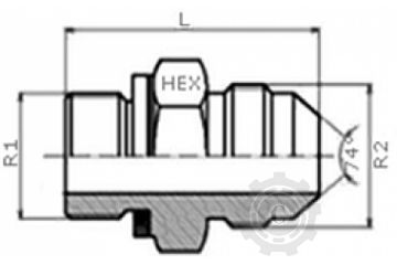 REDUCTIE FE UNF 7/8-M 18X1,5