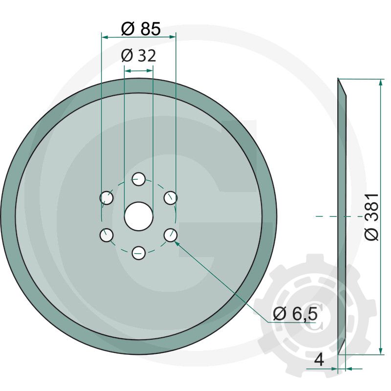 Disc Brazdar 10100050 380 MM