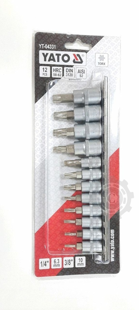 SET BITI TORX 12BUC YT-04331