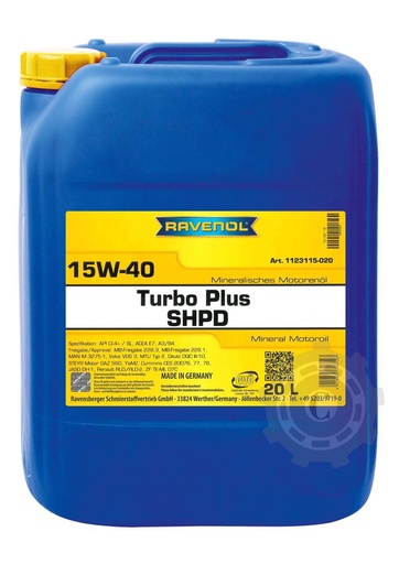 [CP062687] ULEI RAVENOL TURBO PLUS 15W40 5L