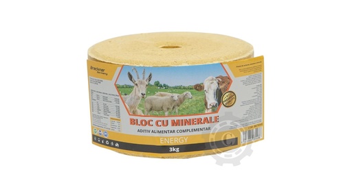 [CP076712] Bloc sare 3kg cu vitamine si minerale pentru animale