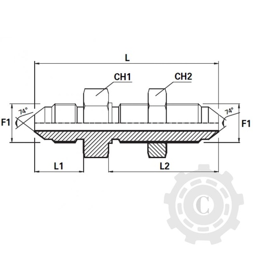 [CP001148] ADAPTOR DR FE-U06 9/16" -9/16" PIULITA