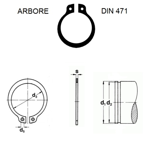 [CP002072] A110 SEEGER ARBORE A110X4,0 DIN 471