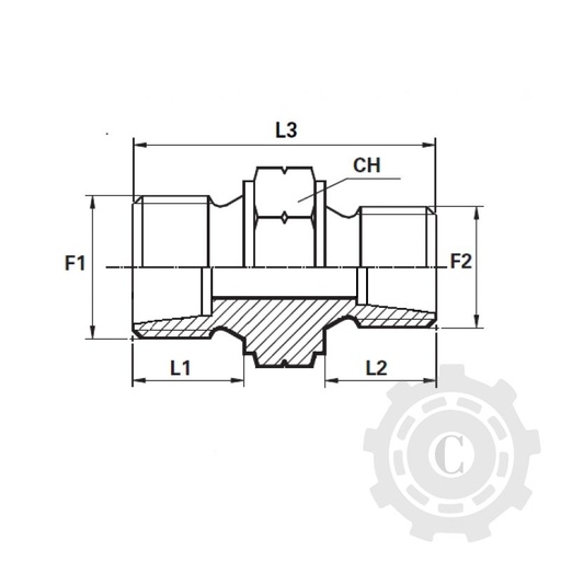 [CP009429] ADAPTOR DR FE M22X1.5L-M18X1.5L