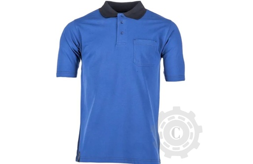 [CP058008] Tricou polo XL/44 unisex bumbac/poliester albastru