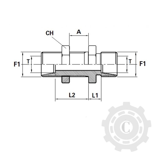 [CP059673] ADAPTOR D FE M16X1.5L FILET LUNG