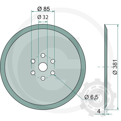 [CP062305] Disc Brazdar 10100050 380 MM